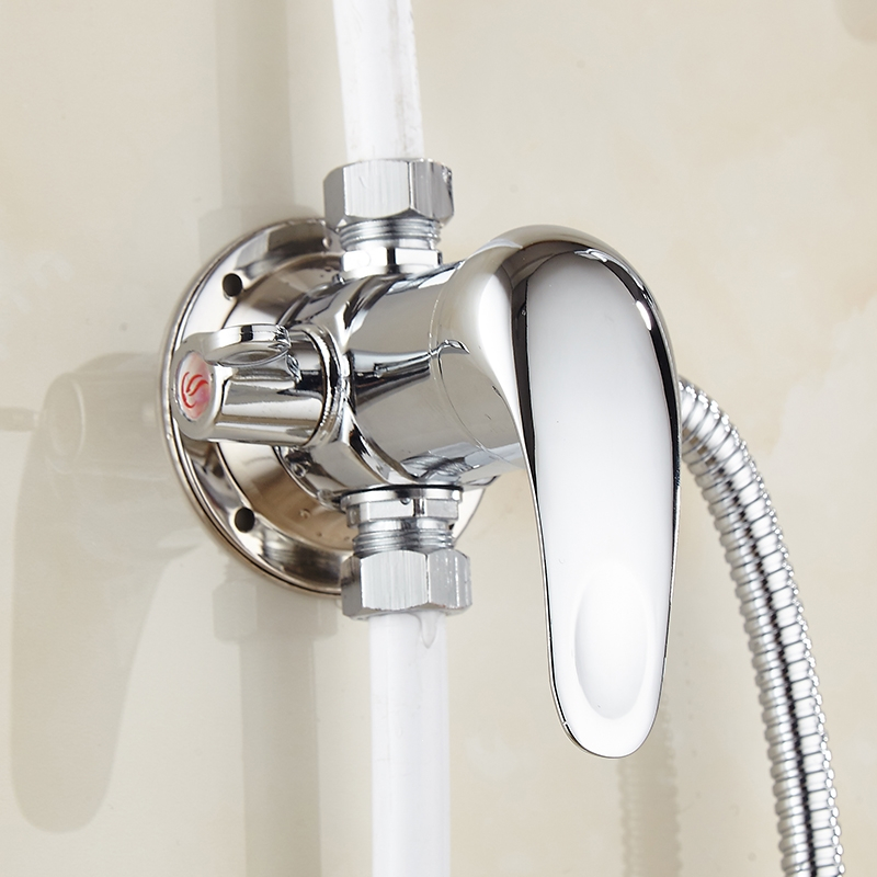 太阳能热水器混水阀明装带上水符象淋浴冷热水龙头混合阀洗澡老式开关