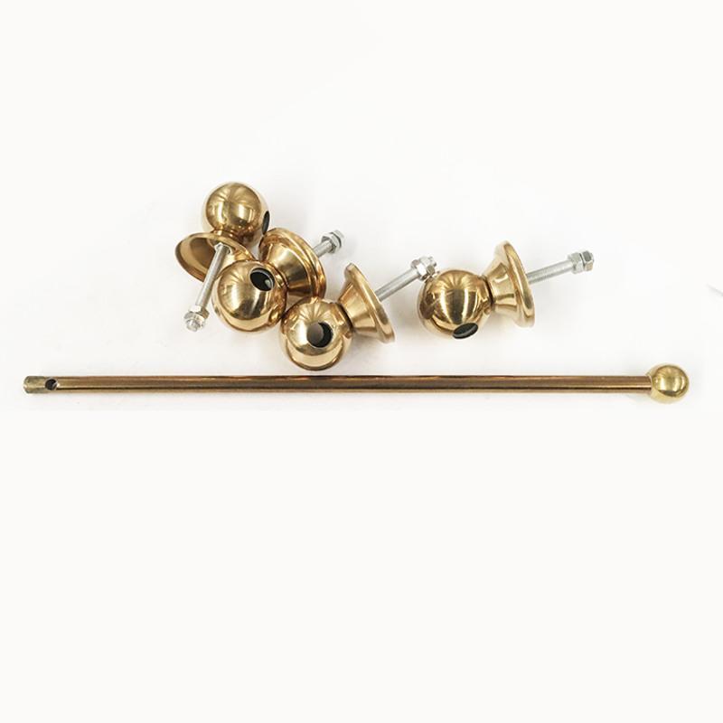 农村大门锁栓木门门栓铁门栓锁栓双开门栓插销锁栓门锁四球穿条锁金色