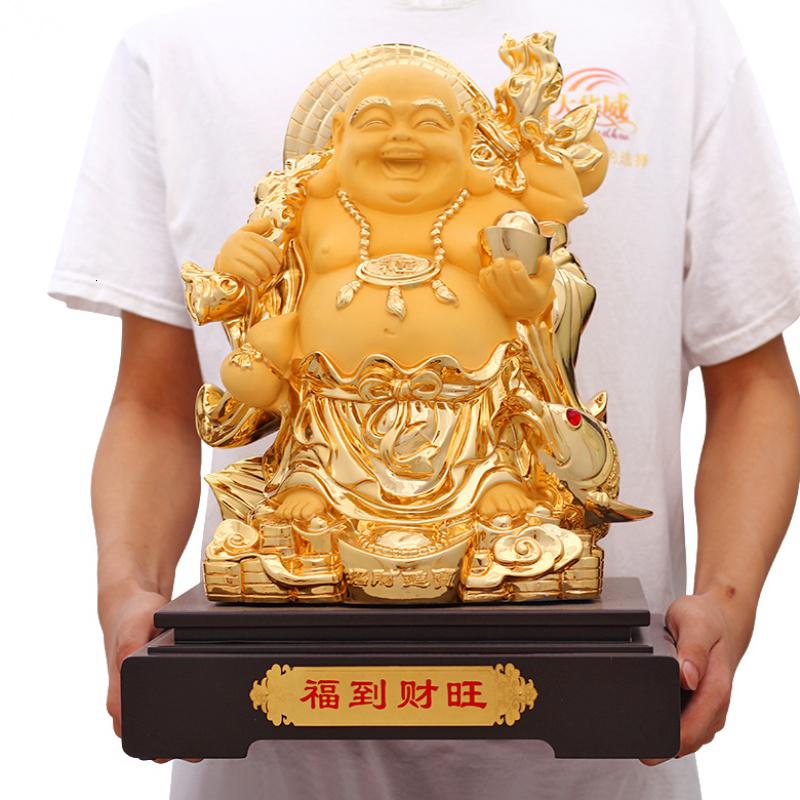 美帮汇弥勒佛装饰品摆件 客厅柜台笑佛佛像工艺品乔迁新居高清大图