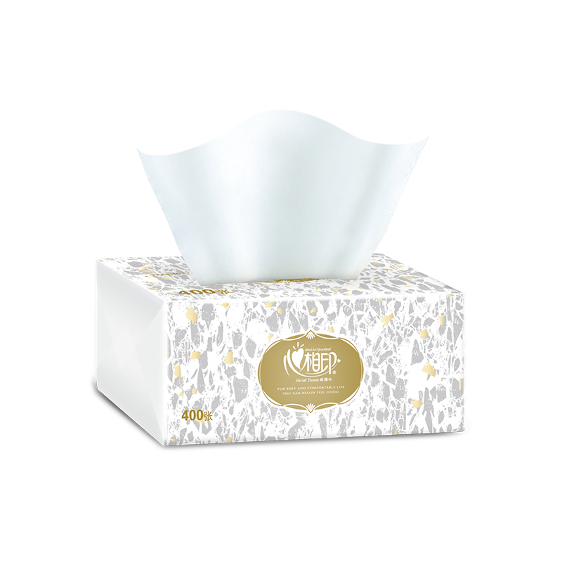 心相印 RDT200(箱装)商用恒金塑装纸面巾(60包装)高清大图