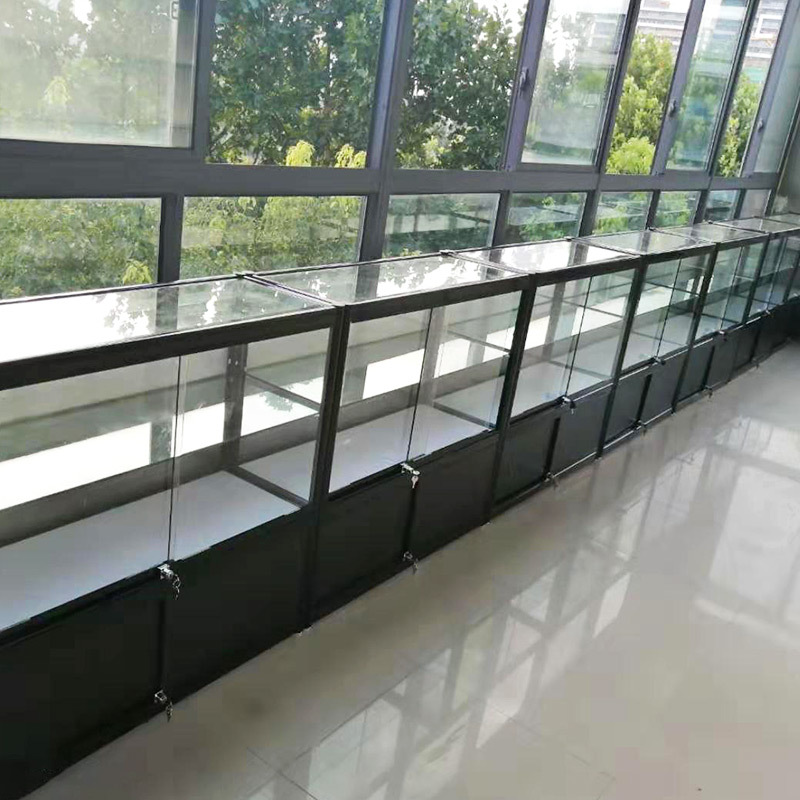 洛港矮柜玻璃柜烟酒首饰品展示柜组手机柜透明陈列展柜子玻璃货柜