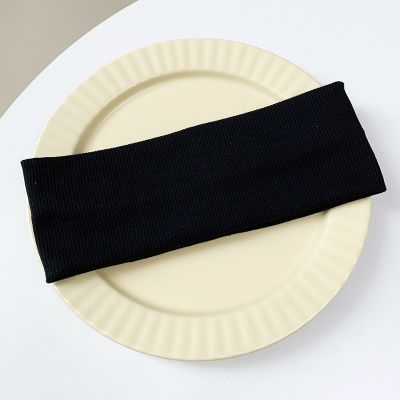 Bonnie&Toni健身发带男运动吸汗止汗宽边头带女绑发头饰发箍头巾围巾丝巾头巾运动护具配件 黑色