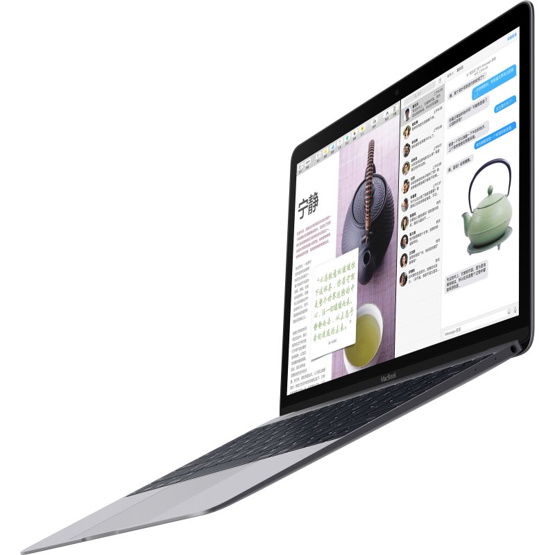 苹果(Apple)MacBook 12英寸 2017新款 笔记本电脑 高配 深空灰色YG2 I5/8GB+512GB