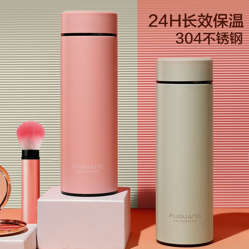 富光保温杯 女士男生高颜值学生可爱304不锈钢便携泡茶水杯子定制高清大图