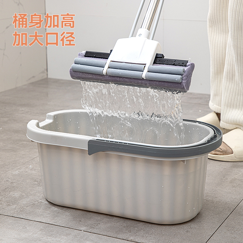 [补贴10%]长方形家用塑料水桶洗涮拖布桶拖地墩布桶可排水海绵拖把桶桶收纳高清大图