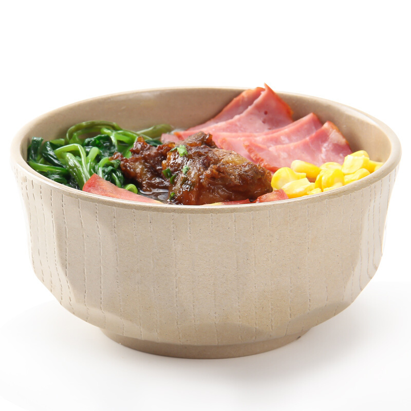 壳氏唯(HUSKS WARE) 稻壳餐具 日式 饭碗/汤碗沙拉碗泡面碗 盘子/碟子可DIY自由组合 日式碗大号(面碗)
