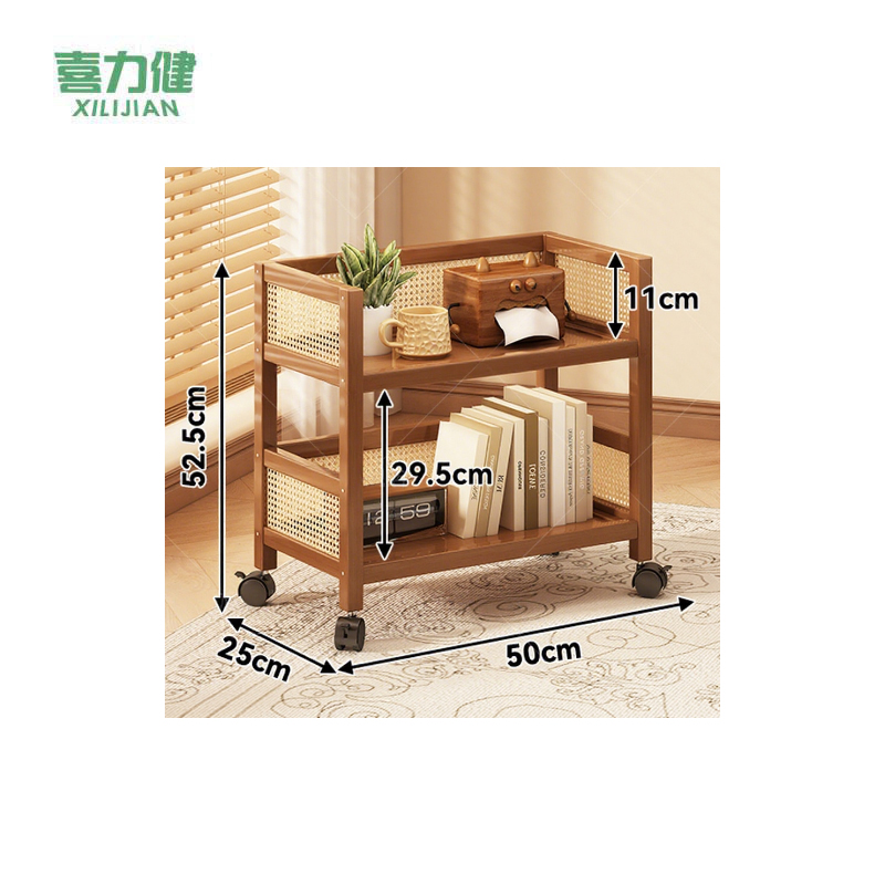 喜力健 零食收纳架 50*25*52.5CM-带轮 个高清大图