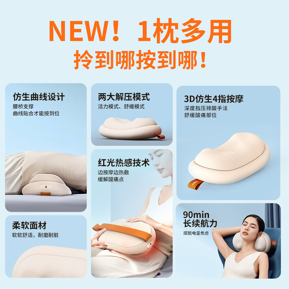 倍轻松腰部按摩仪器Back 2M高清大图