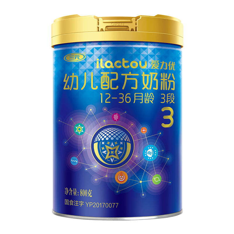 三元(san yuan)三元蓝标爱力优婴幼儿奶粉3段12至36个月奶粉 1罐