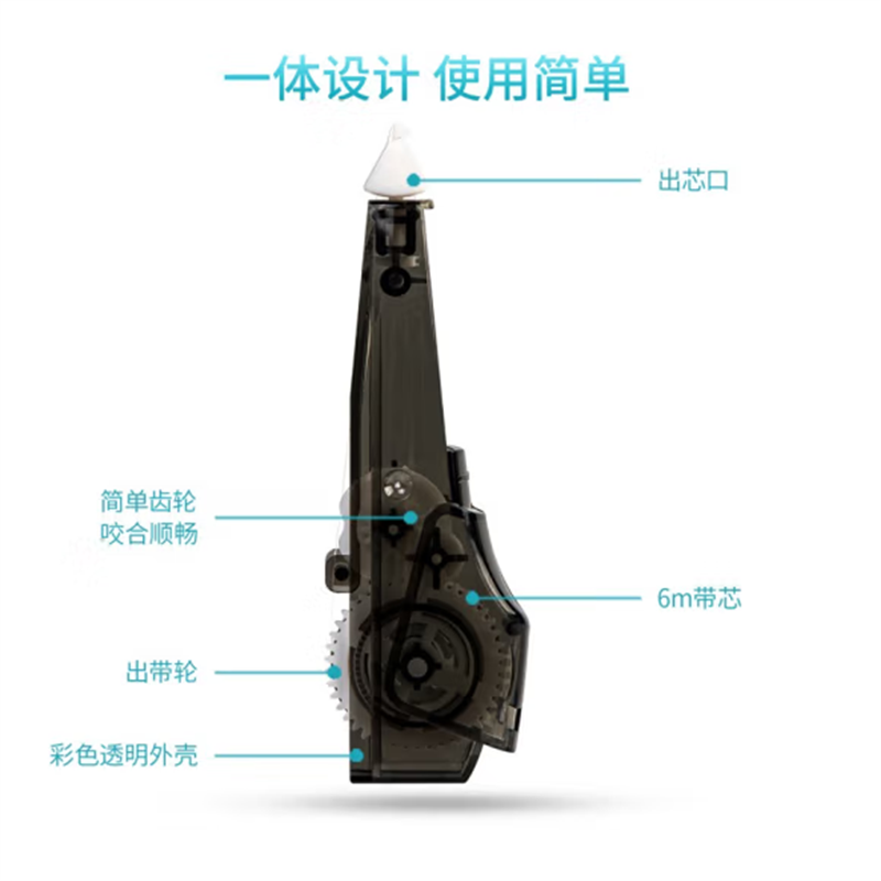 得力(deli)6m笔型修正带替芯笔型修正带专用替芯71470 单只装 33只起售高清大图