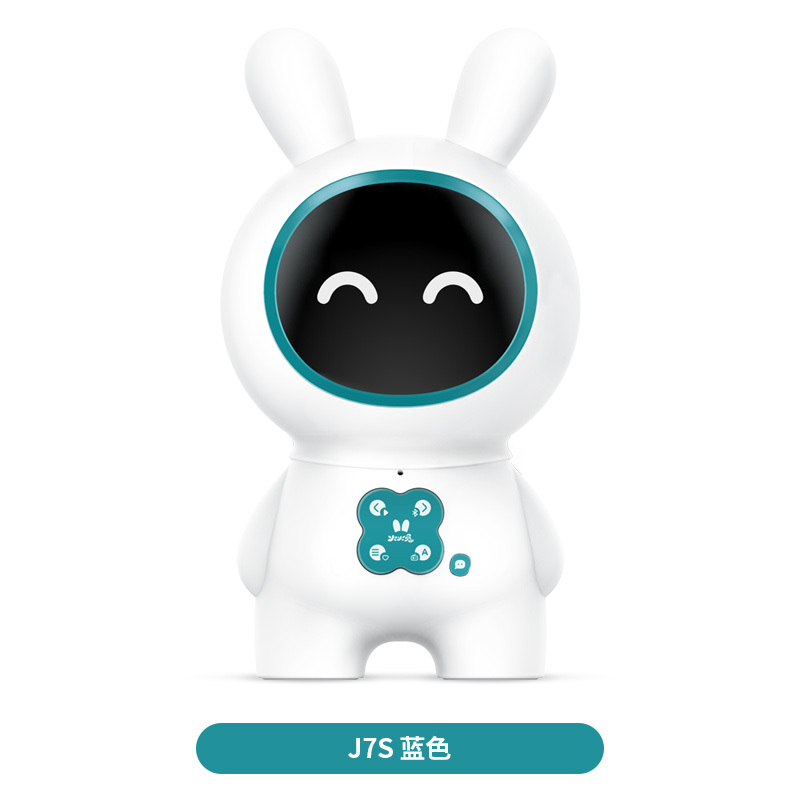 火火兔儿童早教智能机器人玩具 语音对话教育学习故事机早教机J7 蓝色