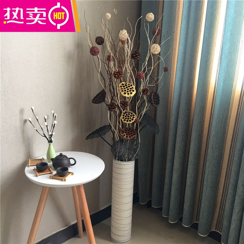 封后 Fenghou 花瓶 花艺龙柳树枝干枝装饰玄关橱窗插花客厅落地花瓶叶脉花干花装饰摆件fenghou 套装二含瓶 树脂仿陶瓷 干树枝 价格图片品牌报价 苏宁易购梦舟家居生活专营店