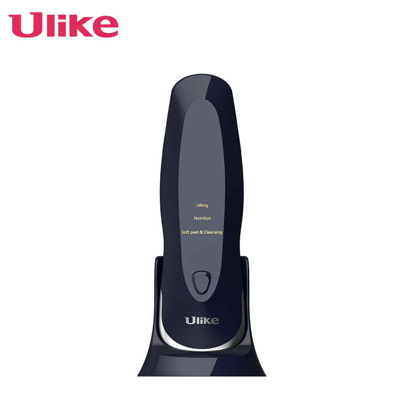 ulike 黑头铲 UF1001蓝金 24K金超声波 吸黑头仪器 清洁毛孔去黑头仪器 美容仪 洗脸仪 吸黑头仪器