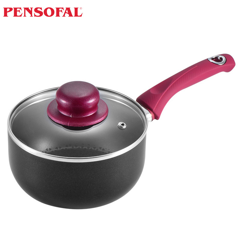 Pensofal 潘瑟弗 铂雅经典系列 奶锅 16CM 黑色 意大利进口 燃气灶电磁炉通用 礼盒包装 包邮