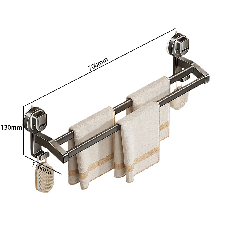 豫汉迎吸盘浴巾架 吸盘毛巾架700*110*130mm个