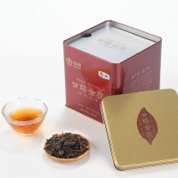 中茶湖南安化黑茶手筑茯砖茶 甘醇金茯182g铁罐装