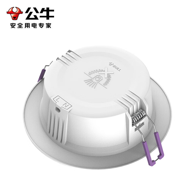 公牛(bull)MT-L008A-AS嵌入式S系列筒灯(64只/箱)6500K,4“.8W