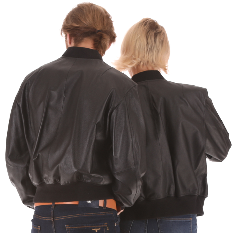 ma1真皮皮夹克皮衣空军版航空真皮外套女男修身棒球服修身厚牛皮