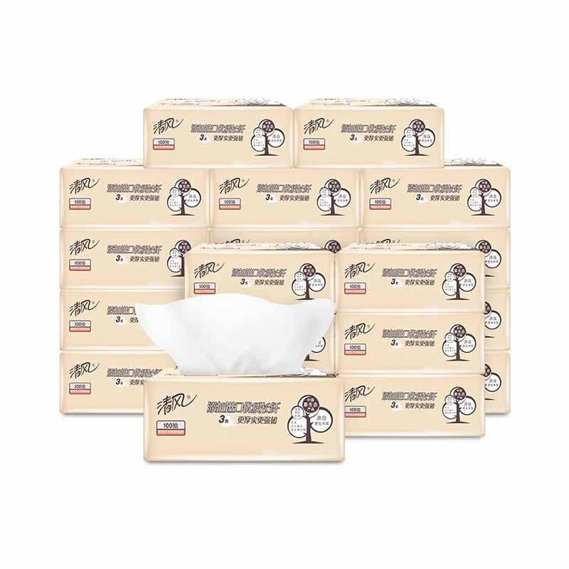 清风 萌宠系列亲肤 抽纸27小包(100抽)