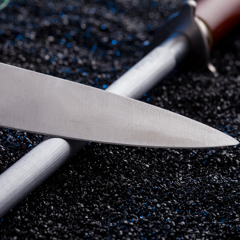 磨刀棒磨刀棍卖肉刀细纹家用12寸厨房菜刀磨刀棒挡刀棍强磁棒