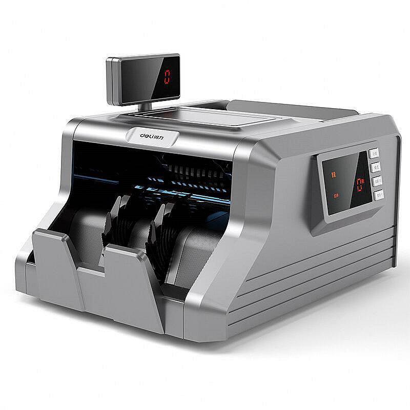 得力deli 3906s点验钞机 2019新版智能双屏银行专用人民币点钞机验钞