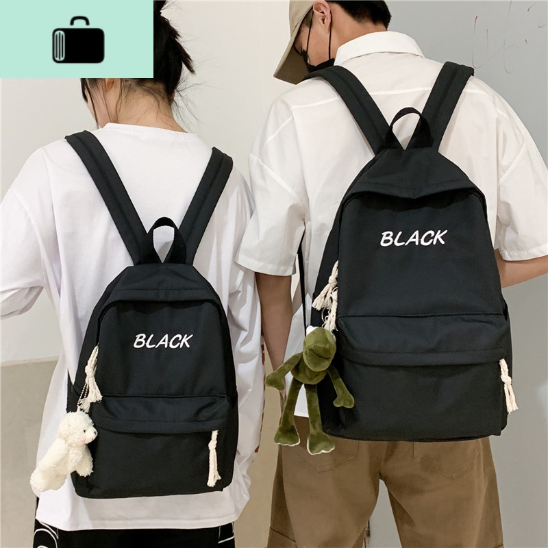 ins超火书包女韩版高中原宿ulzzang初中生背包男简约大学生双肩包NEWLAKE高清大图