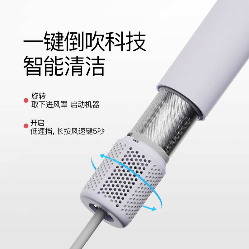 酷鲨COSHARE 酷鲨负离子低噪音护发高速吹风机 HD20熏衣紫高清大图