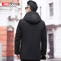 HODO红豆男装 男士羽绒服 2019冬季新款商务简约舒适气质连帽羽绒服外套男