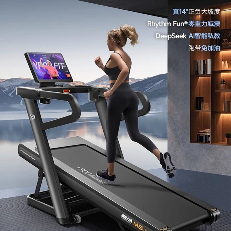 闪电客M5pro马拉松跑步机爬坡室内大型商用器材健身减肥图片