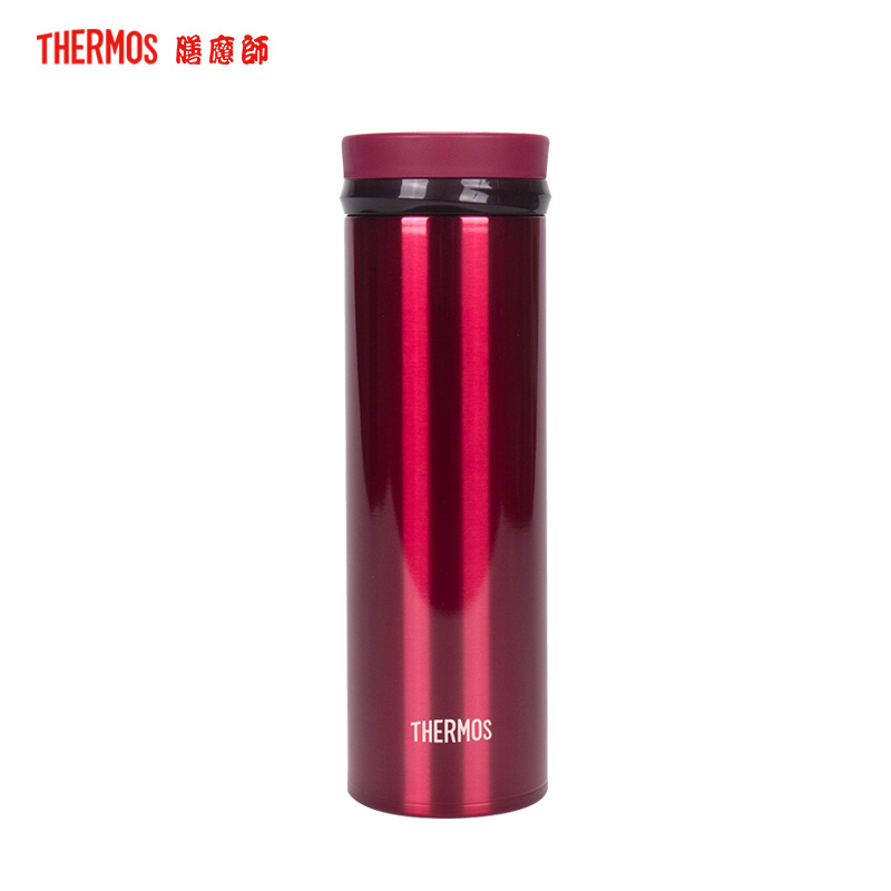 膳魔师(Thermos)不锈钢真空保温随手杯时尚运动杯JNO-351 可爱保温杯 304不锈钢 350ML旅行/通用