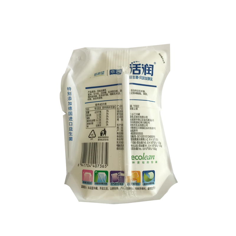 新希望爱鲜包活润酸牛奶180g