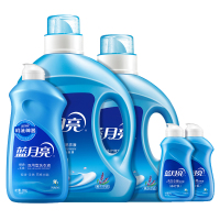 蓝月亮机洗洗衣液套装5瓶装2kg瓶+1kg瓶+500g翻盖+80g旅行装*2