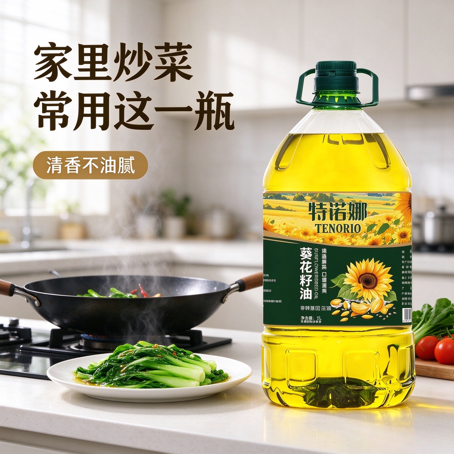 特诺娜 葵花籽油 5L 单位:件高清大图