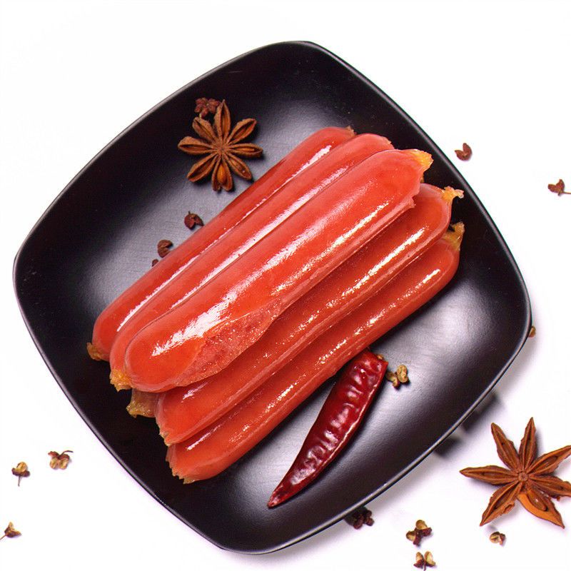 热狗香肠台湾风味烤肠2000克(50根)手抓饼肠批发烧烤肠脆皮烤肠 脆骨