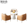 智叶舟接待沙发组合单人位*3+茶几75*62*86cm套