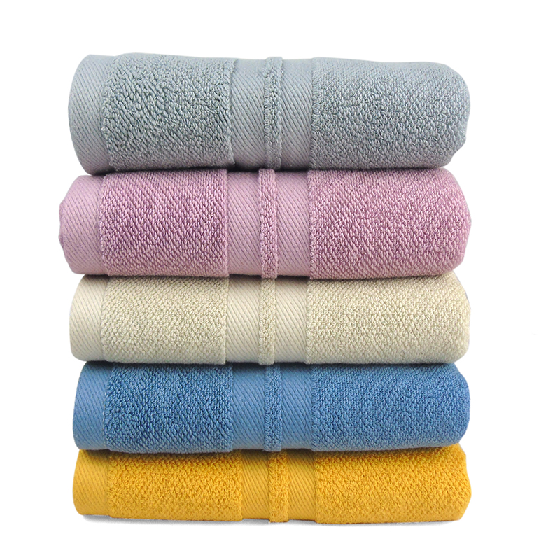 莺歌5A级抗菌高级缎档加大毛巾80*40（五色可选）条