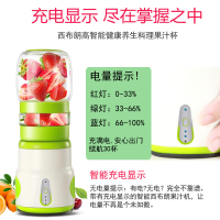西布朗(XIBULANG)榨汁机A8-TT充电式电动便携随行杯原汁机420搅拌机家用1档多功能学生迷你果汁机 樱花粉