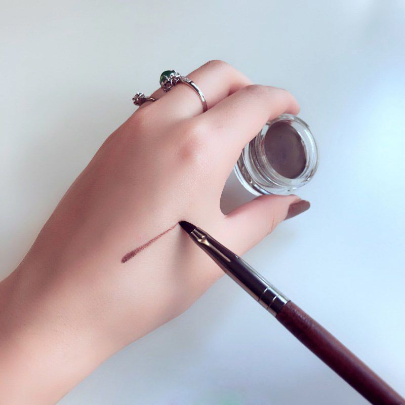 精细眼线刷单支细刷子细节眼部化妆刷软毛扁头眼线膏刷小号遮瑕刷眼线