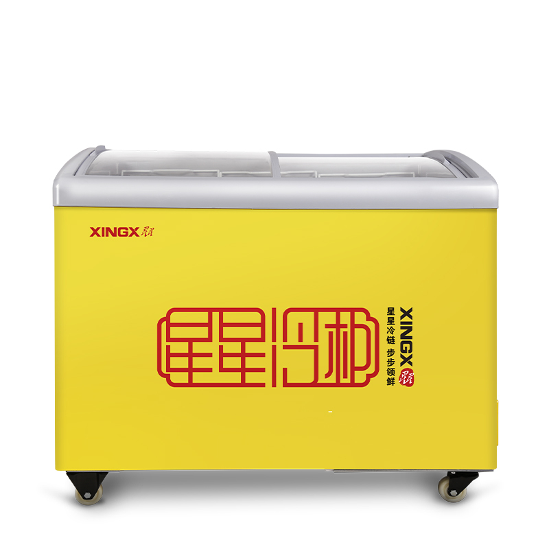 星星(XINGX)SD/SC-326YE 268升冰柜商用展示柜 雪糕柜饮料柜 冷藏冷冻转换 卧式展示柜 雪糕柜