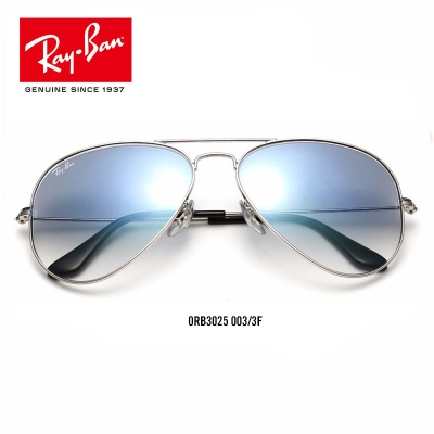 RayBan雷朋太阳眼镜男女款蛤蟆镜渐变色飞行员墨镜0RB3025