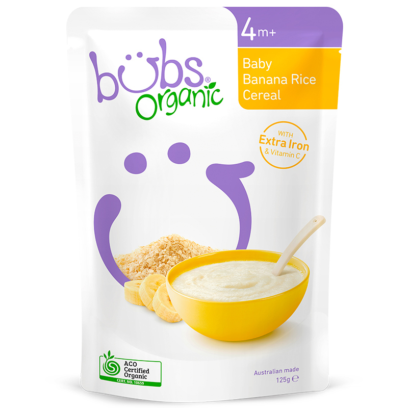 Bubs(贝尔) 婴幼儿辅食 有机香蕉米糊 米粉