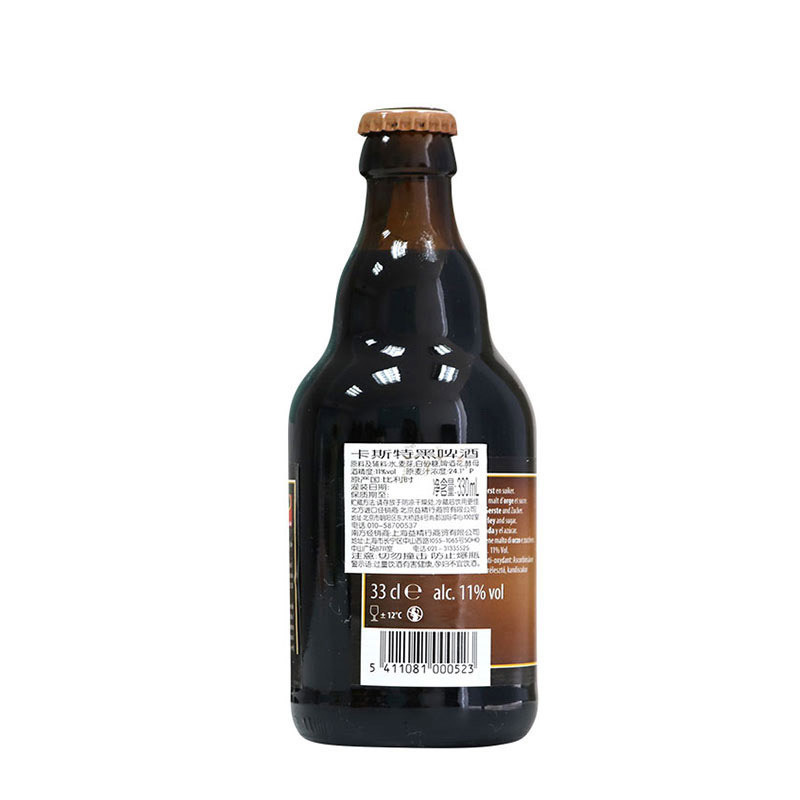 比利时进口 精酿啤酒 KASTEEL 卡斯特黑啤酒330ml*6瓶