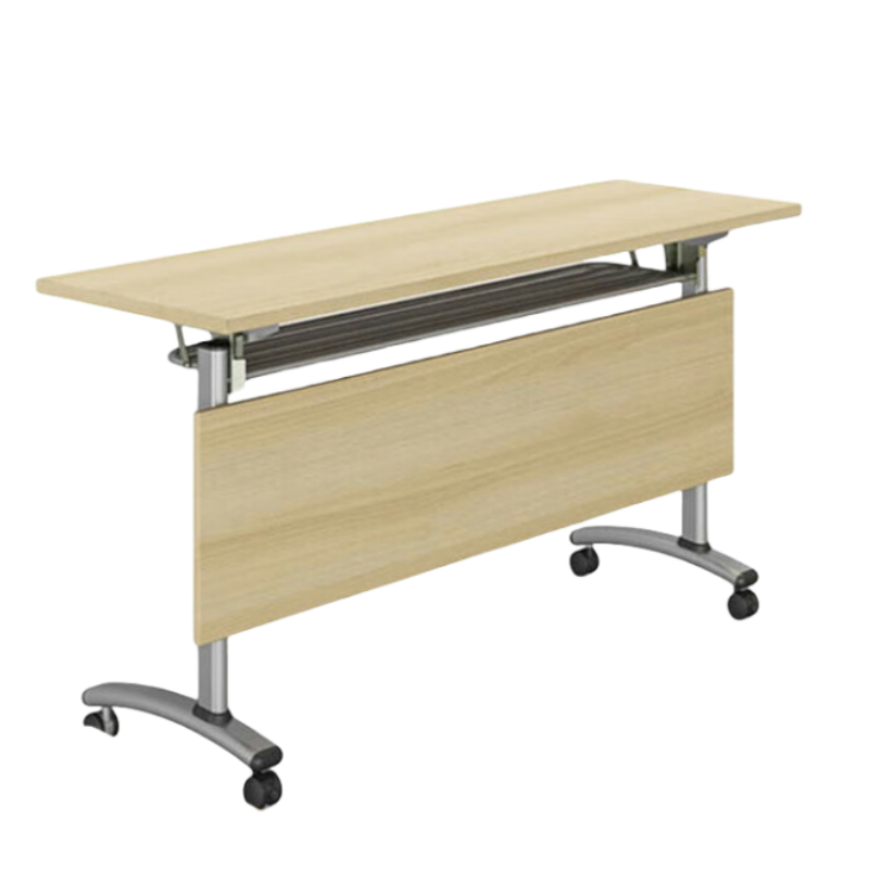 钱柜会议培训办公桌可移动折叠高清大图