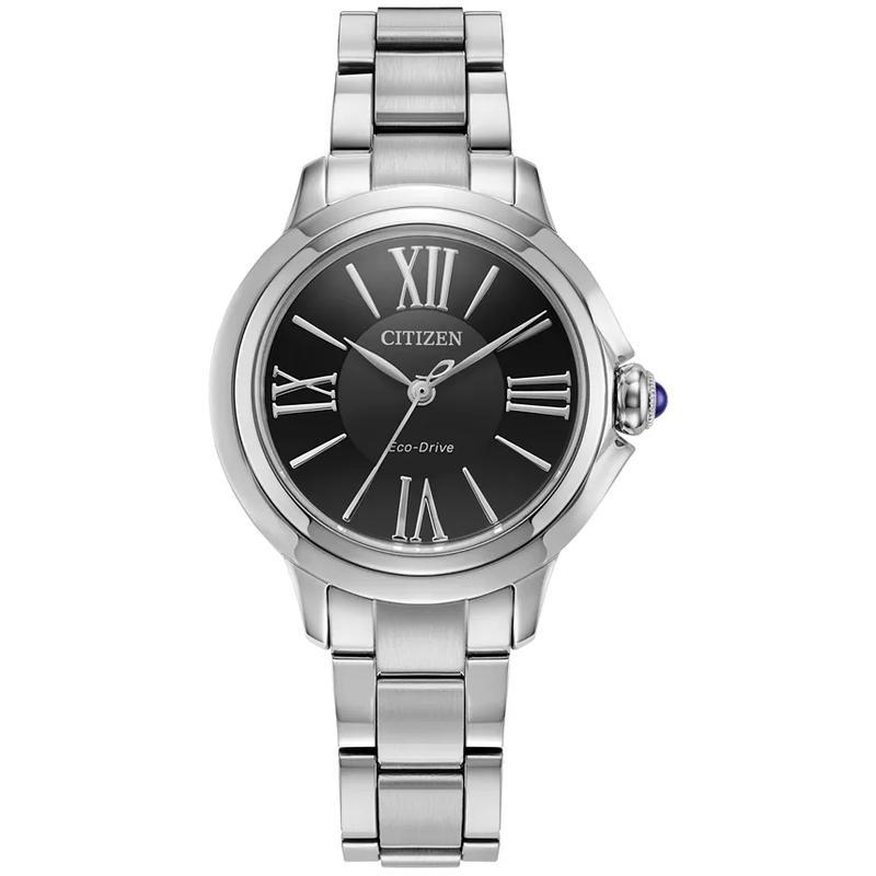 西铁城(CITIZEN)女士石英腕表经典时尚商务防水不锈钢链带手表