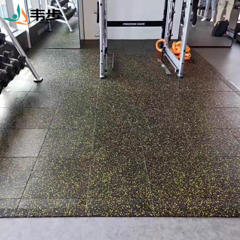 韦步健身房橡胶地垫收边条 多彩地垫系列安装配件安装加固卡扣