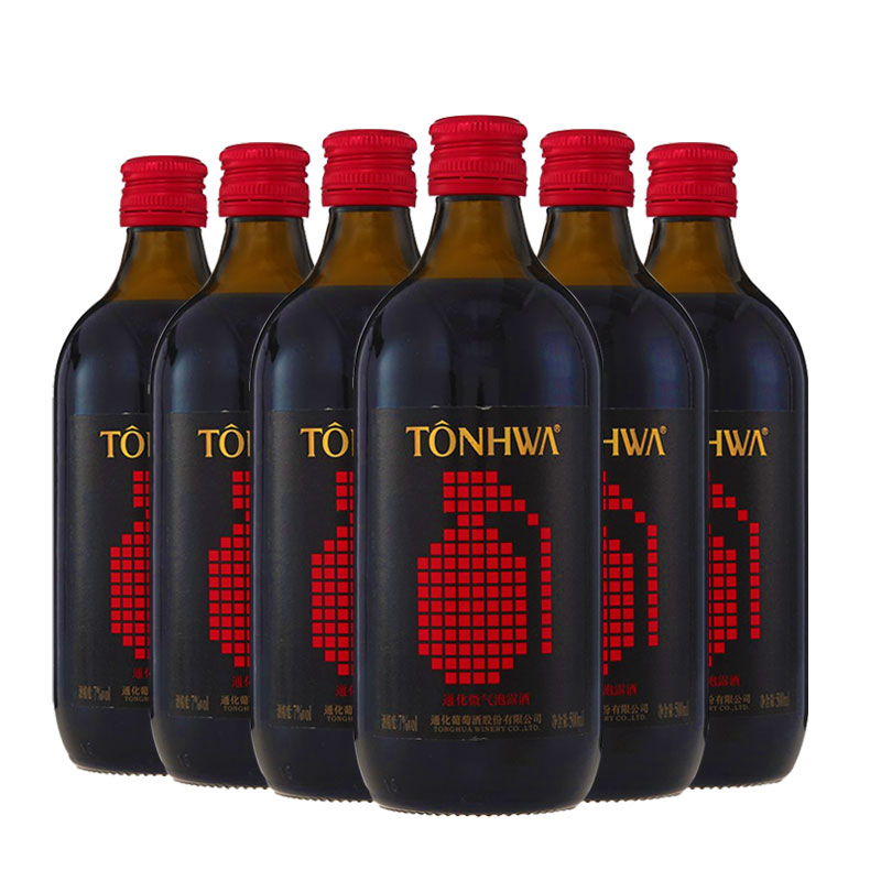 通化(TONHWA)葡萄酒 风尚微气泡露酒7度500ml*6支 甜型起泡酒(新老包装随机发货)高清大图
