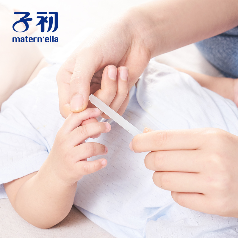 子初婴儿指甲甲护理套装 宝宝指甲刀 指甲钳磨护理套装 蓝色
