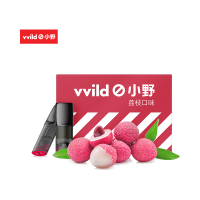 vvild小野 V1电子烟烟弹 烟油换弹 雾化弹 雾化器（每盒包含3颗）【清甜荔枝】黑色烟嘴