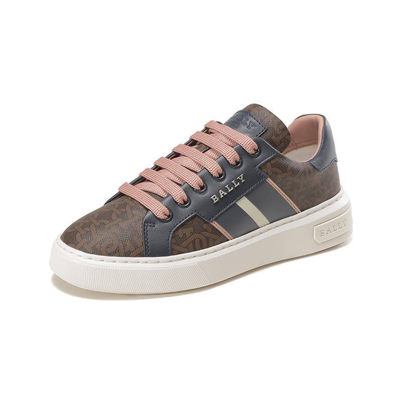 巴利 bally 奢侈品 女士tpu/牛皮系带休闲运动鞋板鞋myron w tps
