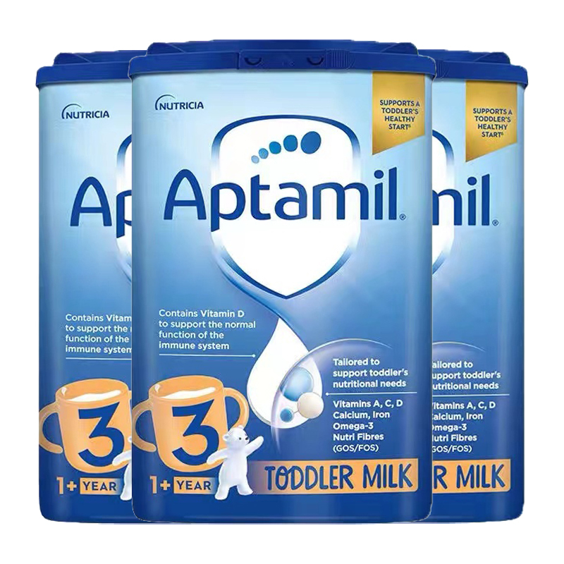 有效期到26年12月-3罐装 | Aptamil 英国爱他美 婴幼儿配方3段奶粉(1岁以上) 800g/罐 保税仓发货